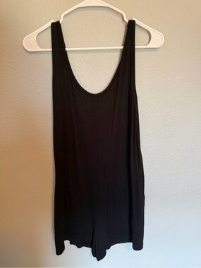 Old Navy Black Sleeveless Romper with Pockets